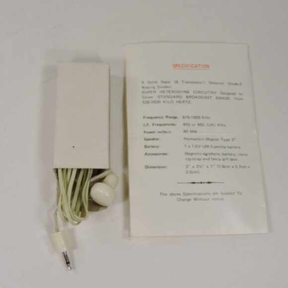 Emperor Micro Transistor Radio Working - With Strap, Box, Earphone & Manual - Picture 7 of 7